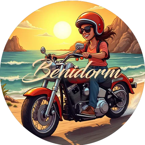 Benidorm Motorcycle Sunset Lollipop – Ride into the Horizon-image
