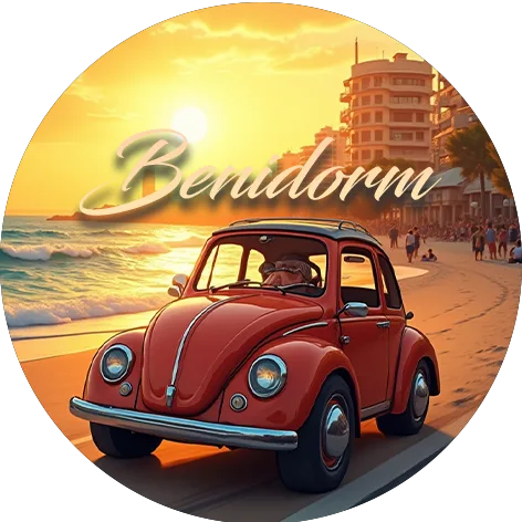 Benidorm Vintage Car Lollipop – Classic Vibes & Coastal Drives-image