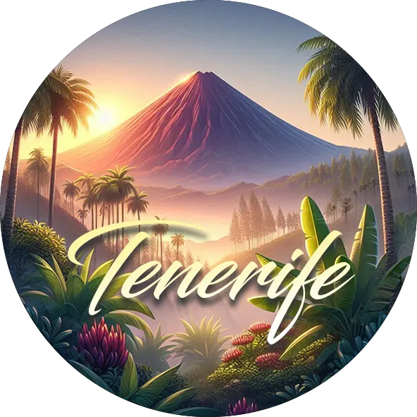 Teide at Sunset – Lush Tranquility-image